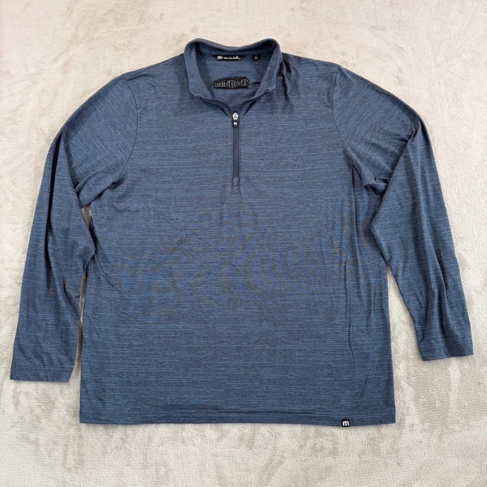 Travis Mathew‎ x Don Julio Tequila Crestview 1/4 Zip Pullover Men XL Blue NWOT